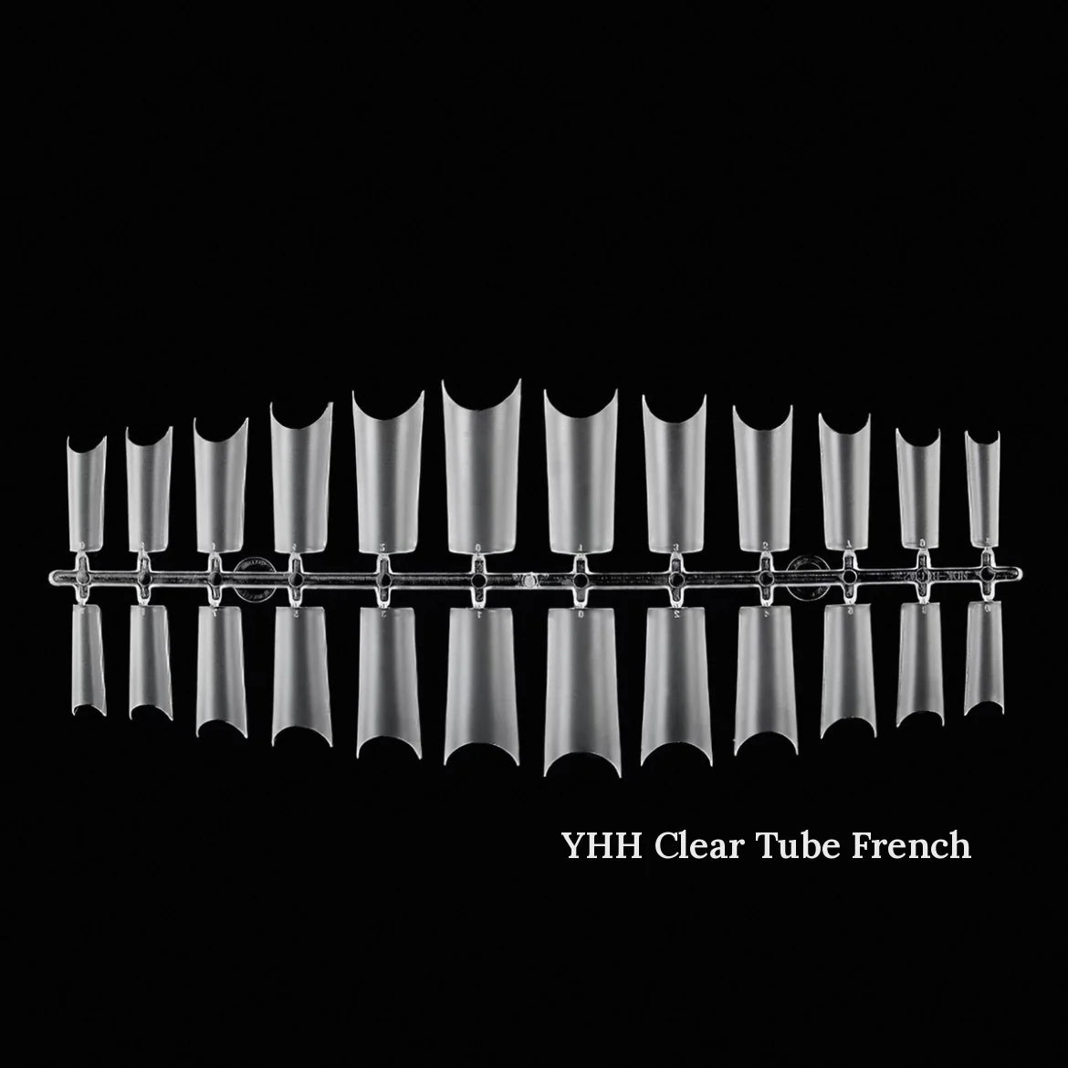 YHH clear tube French tips on a runner