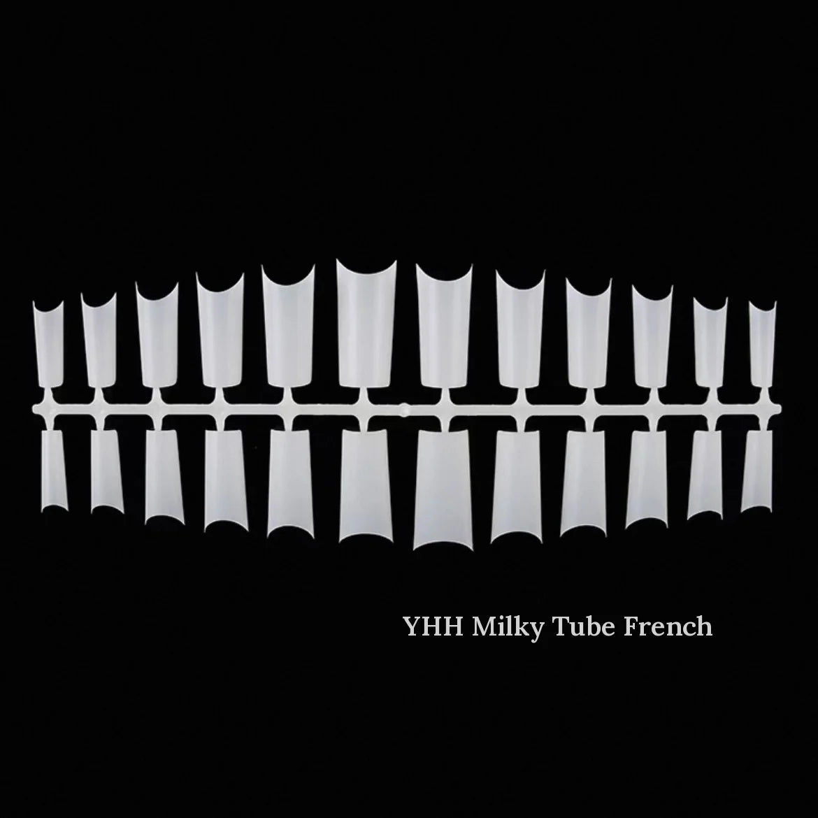YHH milky tube French tips on a runner