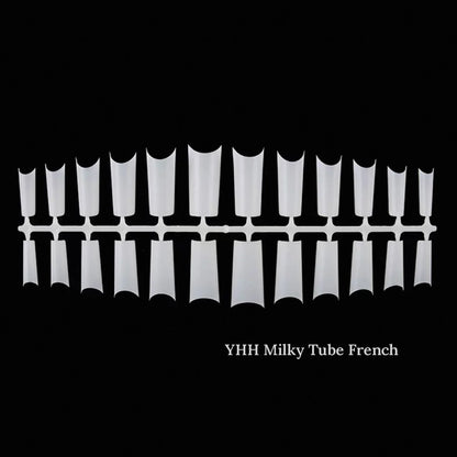 YHH milky tube French tips on a runner