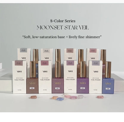 YHH Moonset Star Veil 8-color series bottles with boxes