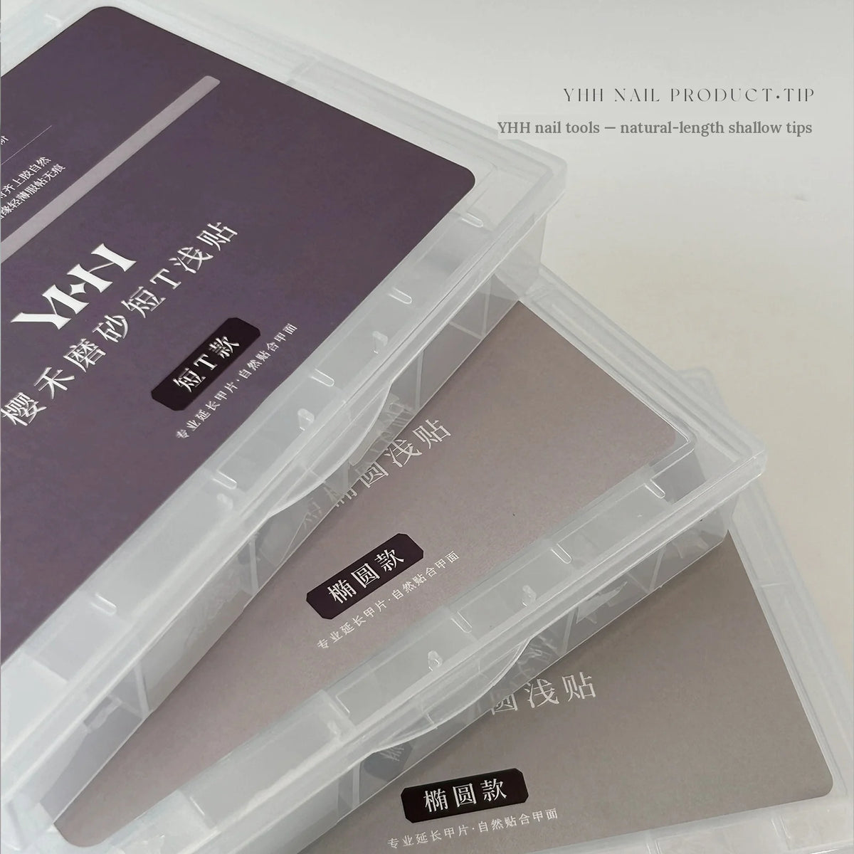 YHH short shallow tip boxes in short T and oval styles