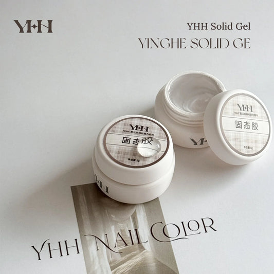 Two jars of YHH Solid Gel tip adhesive