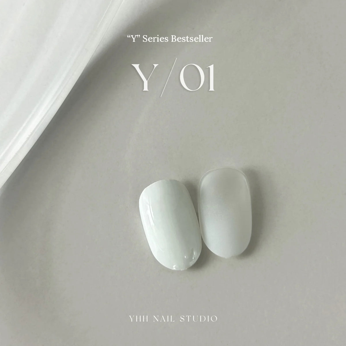 YHH Y Series gel color Y01 Painting White swatch tips