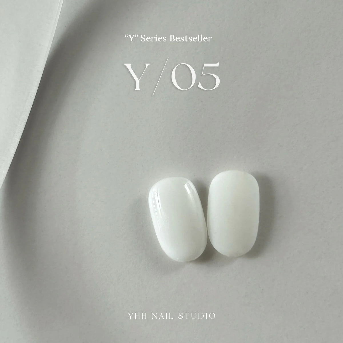YHH Y Series gel color Y05 Milky White swatch tips