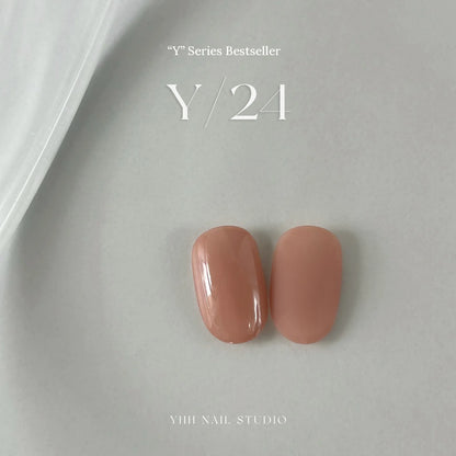 YHH Y Series gel color Y24 Peach Beige swatch tips
