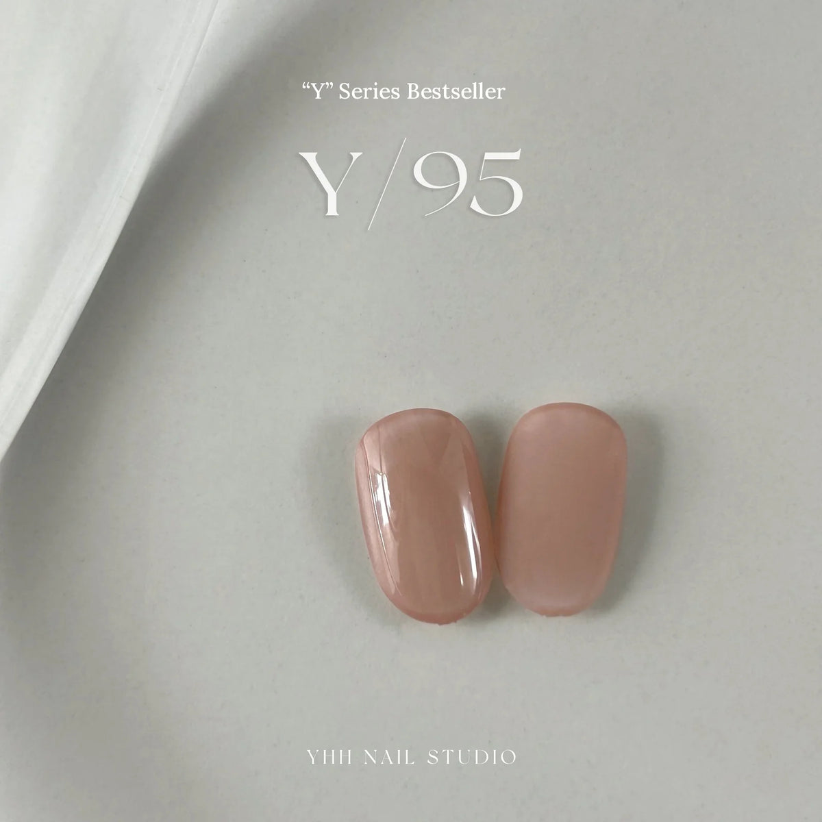 YHH Y Series gel color Y95 Sheer Peach swatch tips